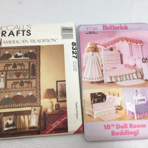 SEWING Craft Patterns 3: Home Decorating/Pillows/Stockings/Wall Dec/Doll Bedding - Picture 5 of 6